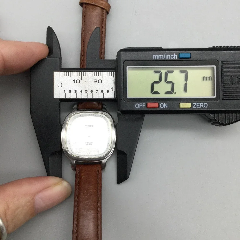 Timex Indiglo Womens Watch 26mm White Dial Brown Leather T24001 New Battery
